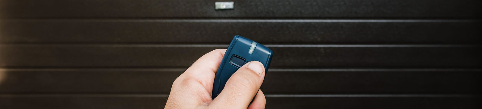 Garage Door opening - a close up